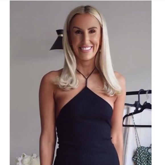 NWT ZARA * FRINGE RIBBED TOP BLACK - Picture 7 of 12